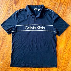 Calvin Klein short sleeve logo polo shirt